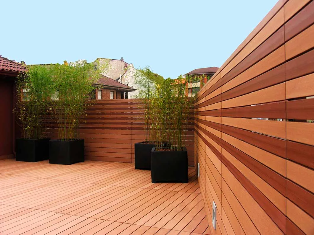 valla lamas Valla cerramiento terraza privada